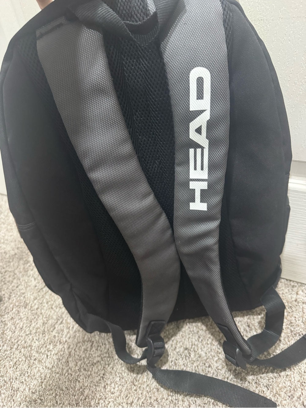 HEAD Tennis Backpack Black Gray Neon Yellow Racquet Sports School Travel - Picture 11 of 12